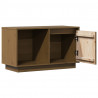 Szafka pod TV, miodowy brąz, 74x35x44 cm, lite drewno sosnowe