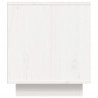 Szafka pod telewizor, biała, 80x35x40,5 cm, lite drewno sosnowe