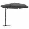 Parasol ogrodowy na słupku stalowym, 300 cm, antracytowy