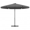 Parasol ogrodowy na słupku stalowym, 300 cm, antracytowy