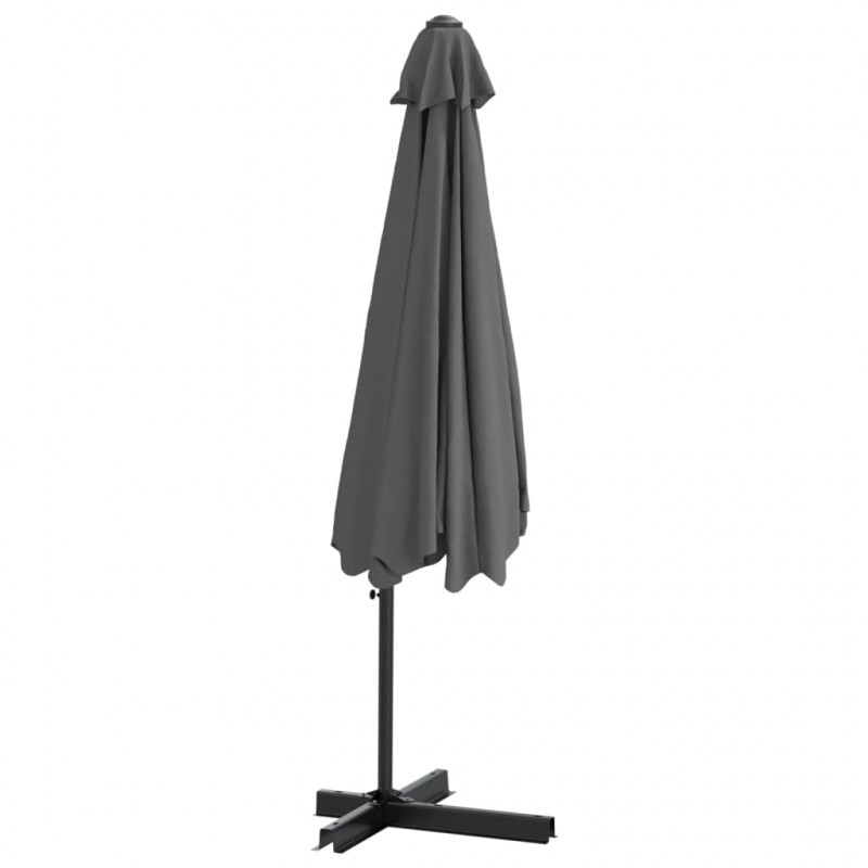 Parasol ogrodowy na słupku stalowym, 300 cm, antracytowy