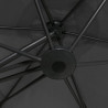 Parasol ogrodowy na słupku stalowym, 300 cm, antracytowy