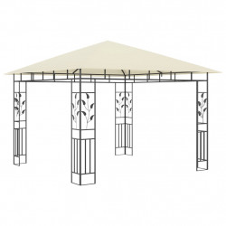 Altana ogrodowa z moskitierą, 3x3x2,73 m, kremowa, 180 g/m²