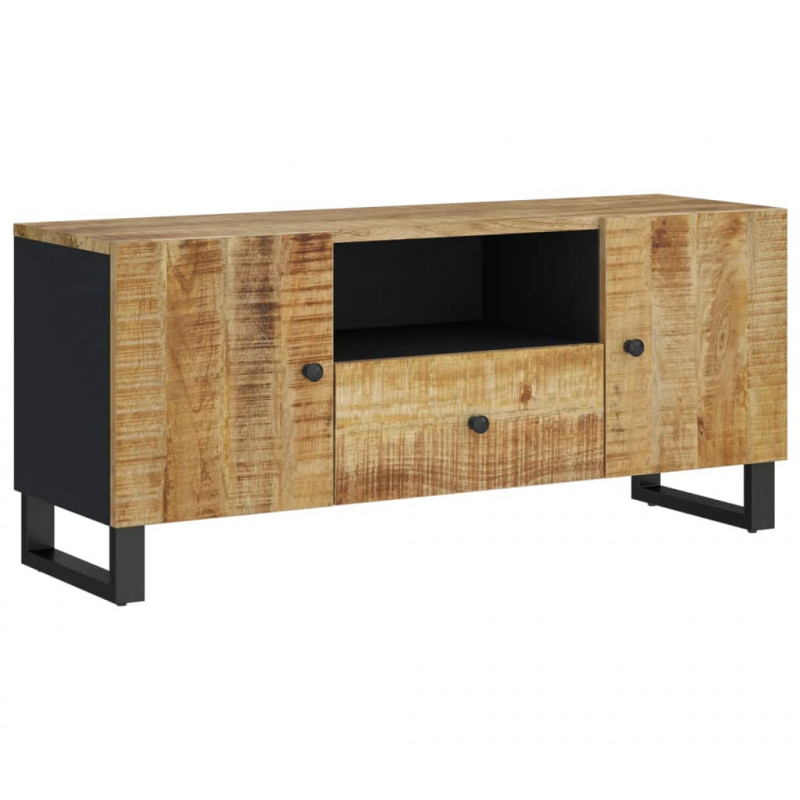 Szafka RTV, 105x33,5x46 cm, mango i materiał drewnopochodny