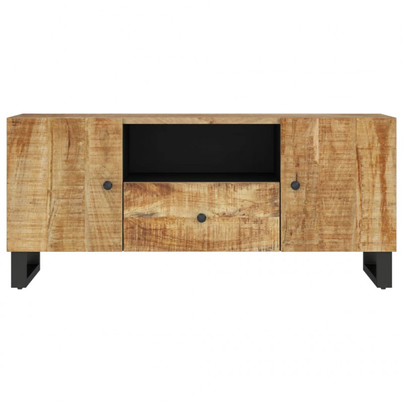 Szafka RTV, 105x33,5x46 cm, mango i materiał drewnopochodny