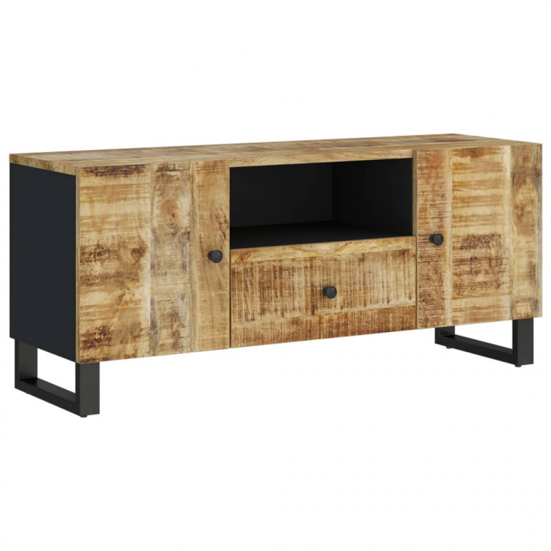 Szafka RTV, 105x33,5x46 cm, mango i materiał drewnopochodny