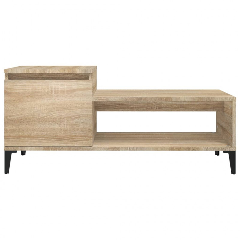 Stolik kawowy, dąb sonoma 100x50x45 cm, materiał drewnopochodny