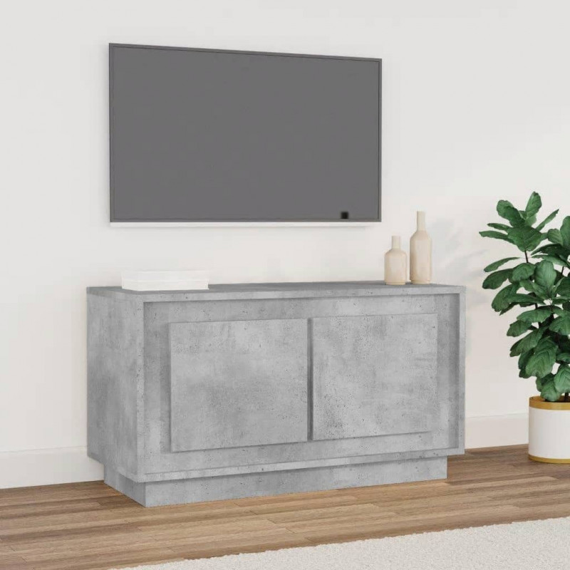 Szafka pod TV, szarość betonu, 80x35x45 cm