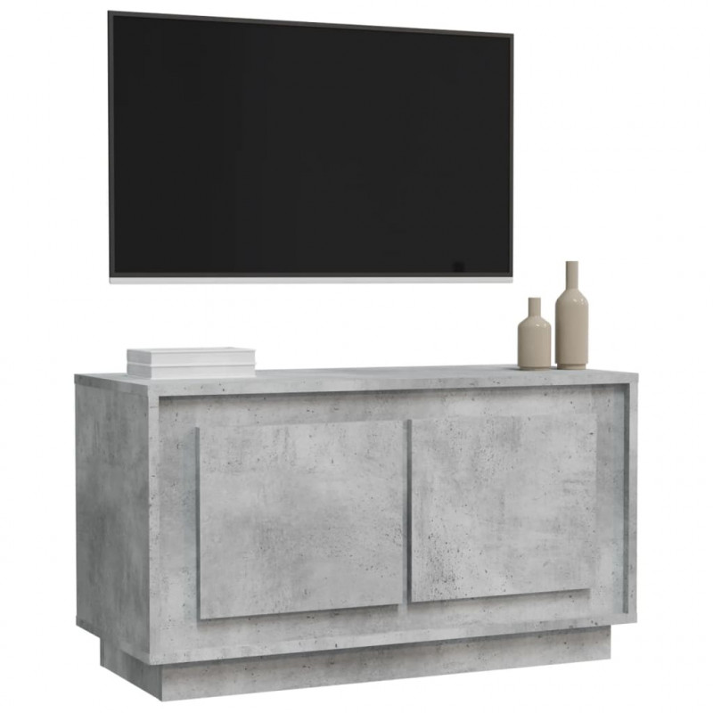 Szafka pod TV, szarość betonu, 80x35x45 cm