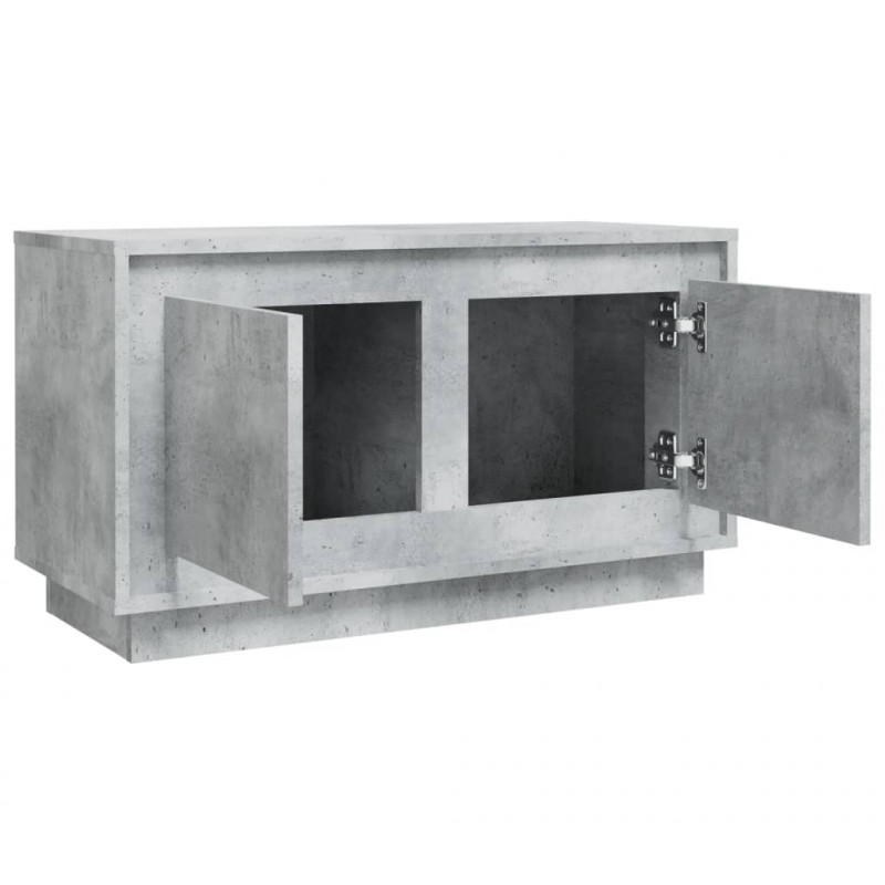 Szafka pod TV, szarość betonu, 80x35x45 cm