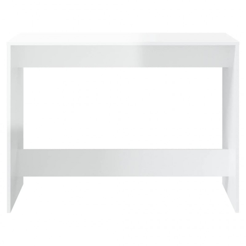 3-cz. zestaw do jadalni, biały, połysk, materiał drewnopochodny