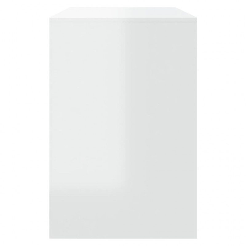 3-cz. zestaw do jadalni, biały, połysk, materiał drewnopochodny