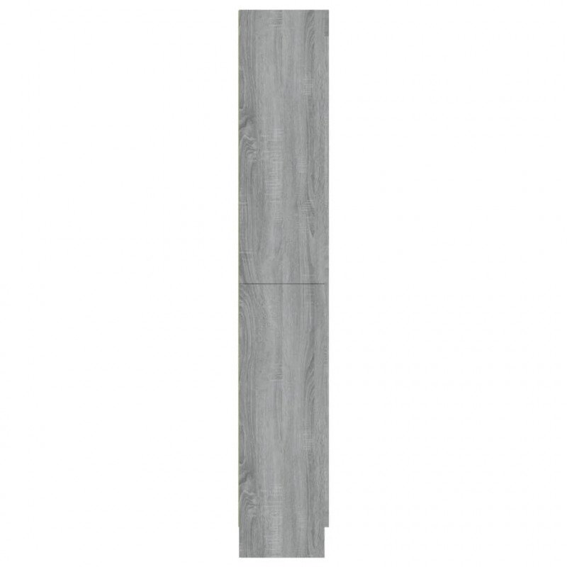 Witryna, szary dąb sonoma, 82,5x30,5x185,5 cm