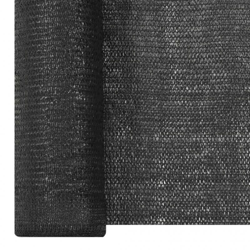 Siatka cieniująca, czarna, 3,6x10 m, HDPE, 150 g/m²