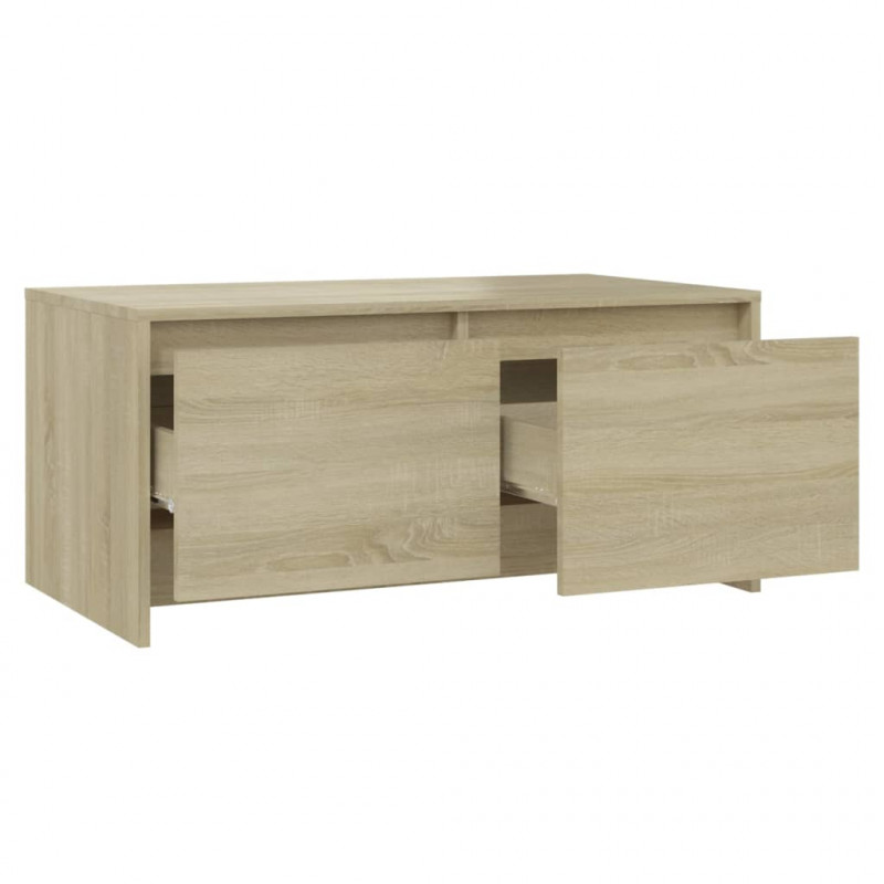 Stolik kawowy, dąb sonoma 90x50x41,5 cm materiał drewnopochodny