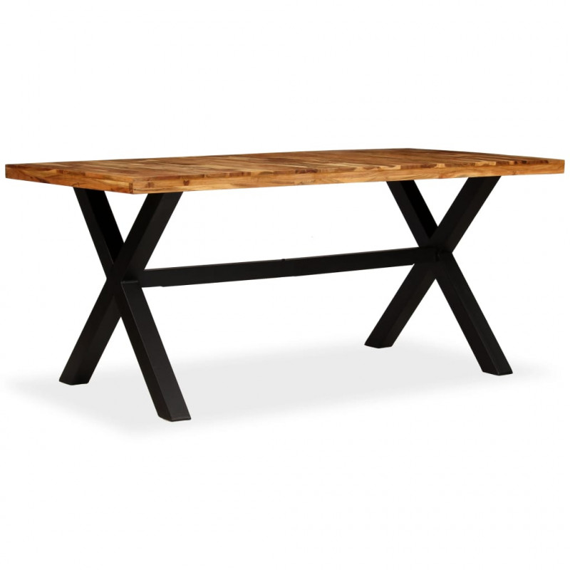 Stół do jadalni z drewna akacjowego i mango, 180x90x76 cm