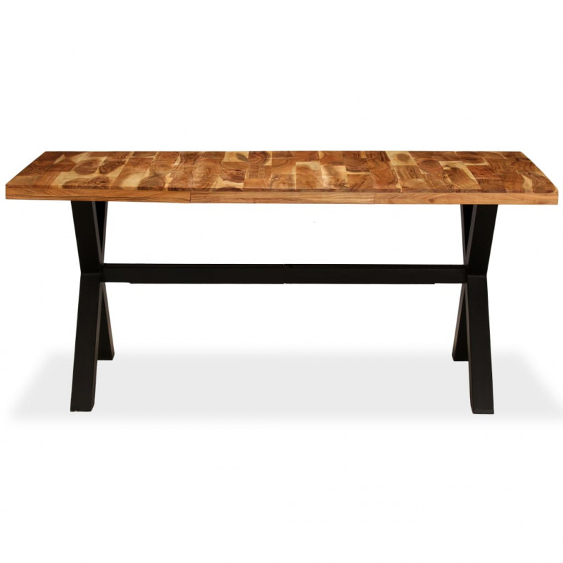 Stół do jadalni z drewna akacjowego i mango, 180x90x76 cm