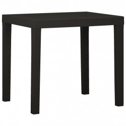 Stolik ogrodowy, antracytowy, 79 x 65 x 72 cm, plastikowy