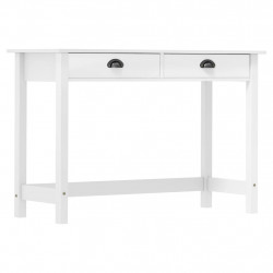 Stolik konsolowy Hill, 2 szuflady, 110x45x74 cm, lita sosna