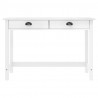 Stolik konsolowy Hill, 2 szuflady, 110x45x74 cm, lita sosna