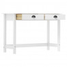 Stolik konsolowy Hill, 2 szuflady, 110x45x74 cm, lita sosna