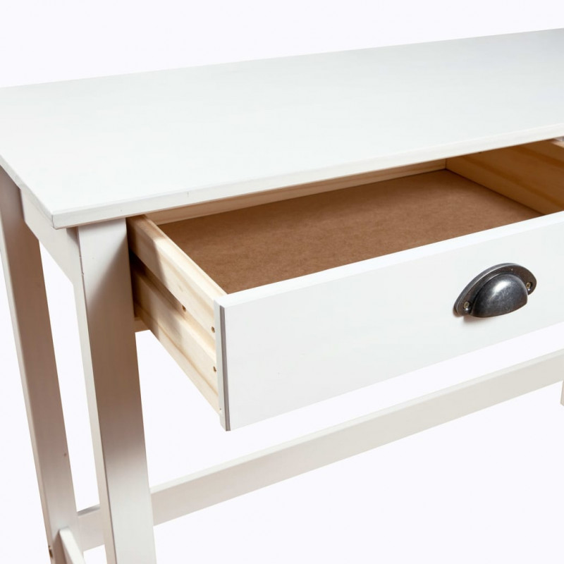 Stolik konsolowy Hill, 2 szuflady, 110x45x74 cm, lita sosna