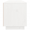 Szafka pod TV, biała, 100x34x40 cm, lite drewno sosnowe