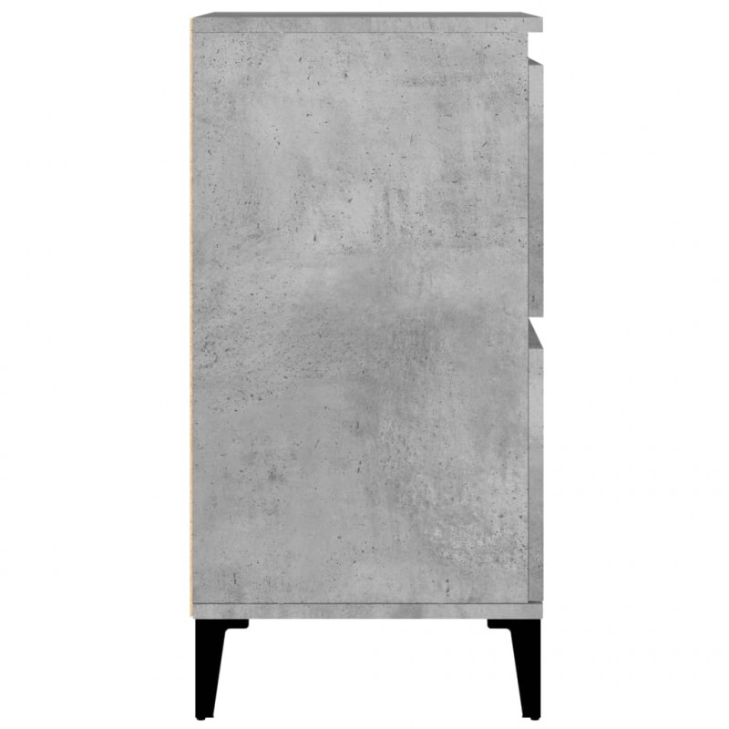 Komoda, szarość betonu, 60x35x70 cm, materiał drewnopochodny