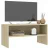 Szafka pod TV, dąb sonoma, 80x40x40 cm, materiał drewnopochodny