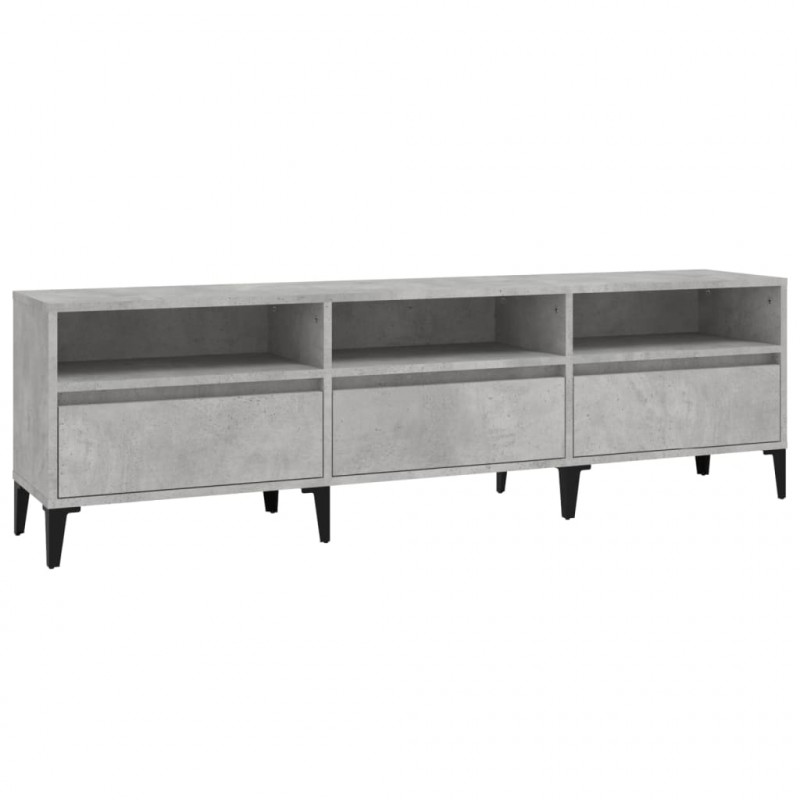 Szafka pod TV, szarość betonu, 150x30x44,5 cm