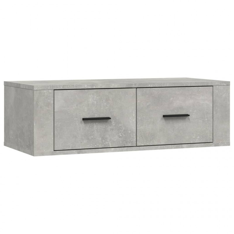 Wisząca szafka TV, szarość betonu, 80x36x25 cm