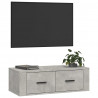 Wisząca szafka TV, szarość betonu, 80x36x25 cm