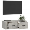Wisząca szafka TV, szarość betonu, 80x36x25 cm