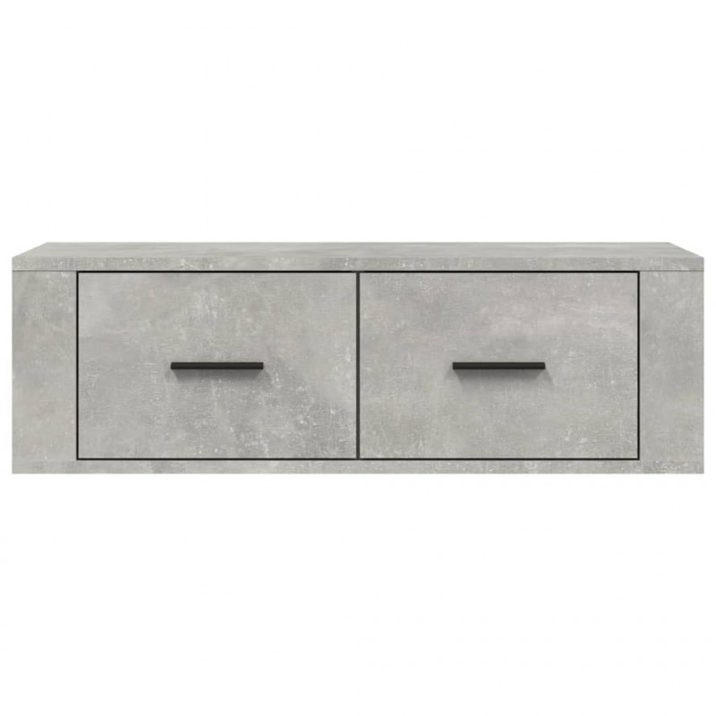 Wisząca szafka TV, szarość betonu, 80x36x25 cm
