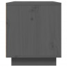 Szafka pod telewizor, szara, 80x35x40,5 cm, lite drewno sosnowe