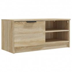 Szafka pod TV, dąb sonoma, 80x35x36,5 cm