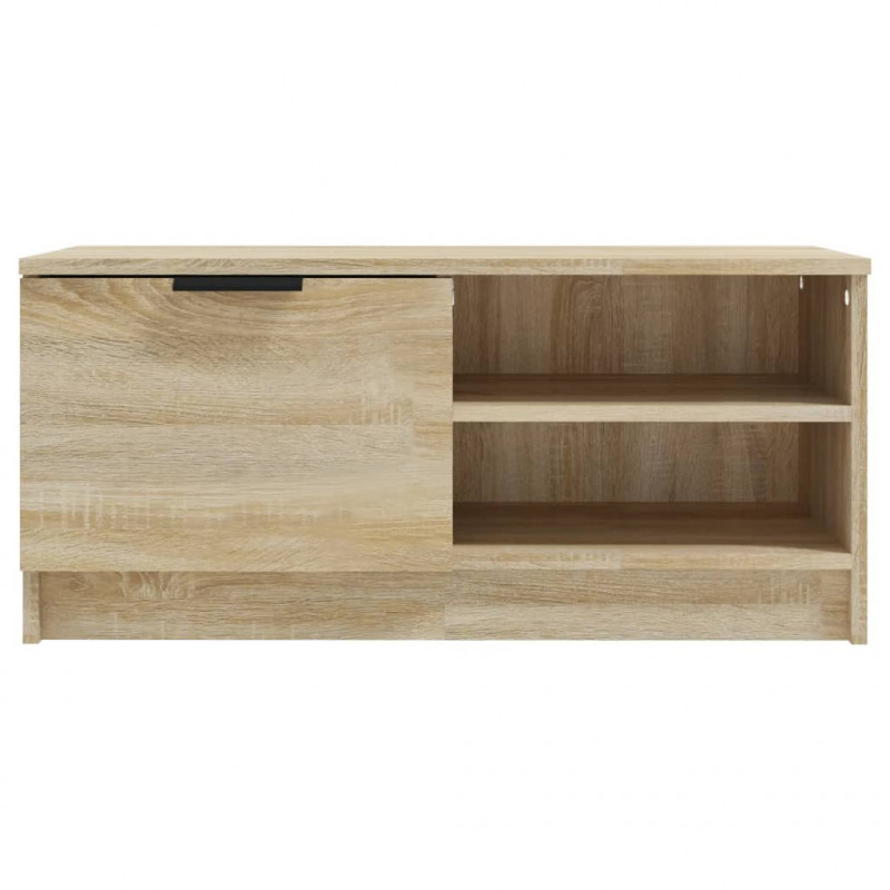 Szafka pod TV, dąb sonoma, 80x35x36,5 cm