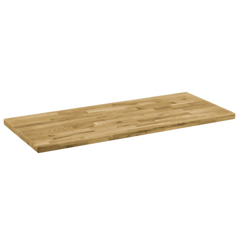 Prostokątny blat do stolika z drewna dębowego, 44 mm, 100x60 cm