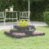 Donica, szara, 83x83x27 cm, lite drewno sosnowe