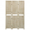 Parawan 3-panelowy, 105x165 cm, lite drewno paulownia