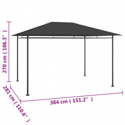 Altana, 384x281x270 cm, antracytowa, 180 g/m²