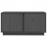 Szafka pod telewizor, szara, 80x35x40,5 cm, lite drewno sosnowe