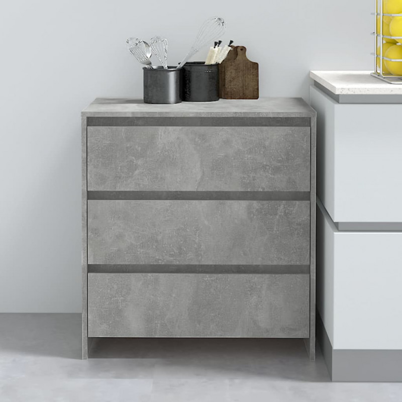 Szafka, szarość betonu, 70x41x75 cm, materiał drewnopochodny