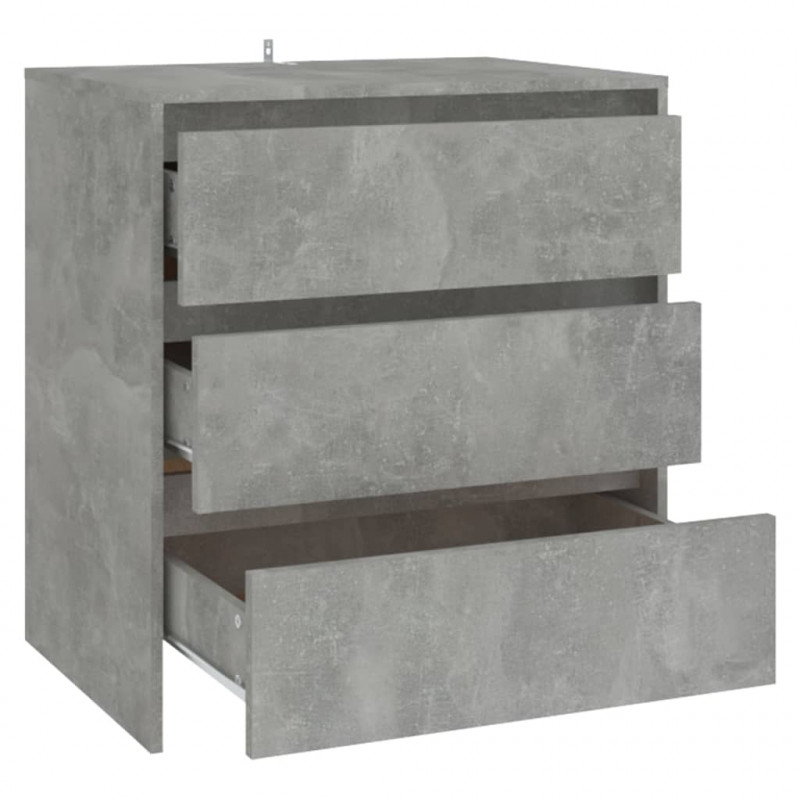 Szafka, szarość betonu, 70x41x75 cm, materiał drewnopochodny