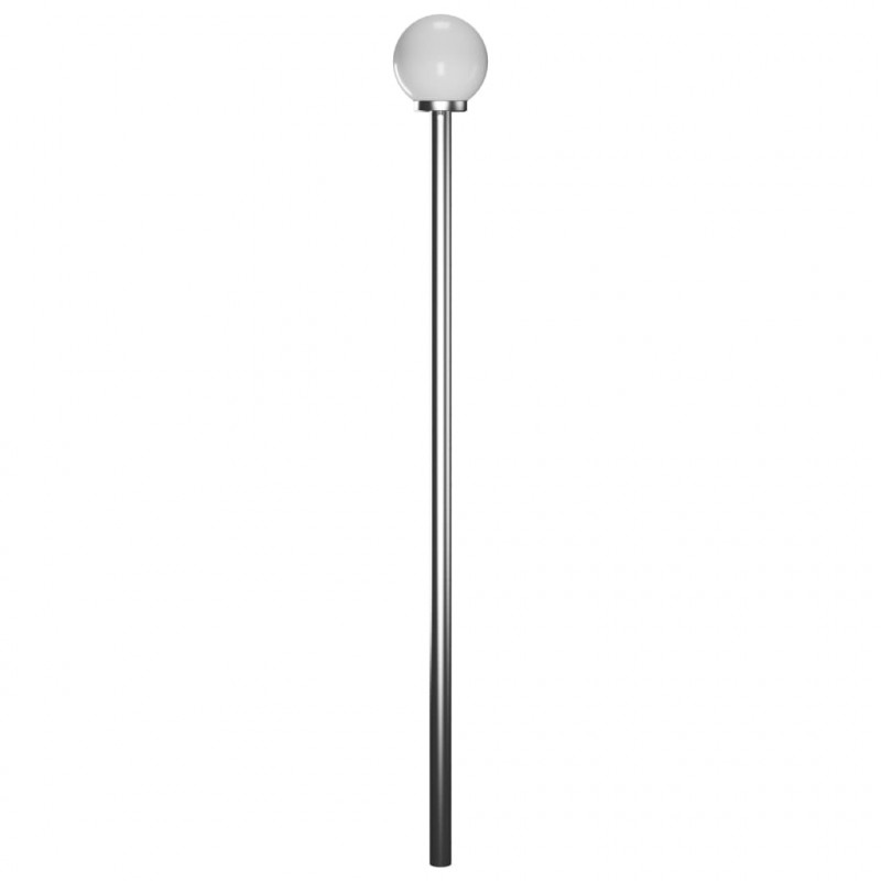 Lampa ogrodowa na słupku, 2 kule, 220 cm