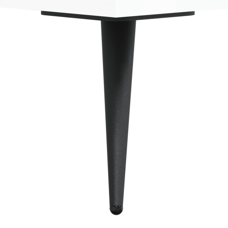 Szafka pod TV, wysoki połysk, biała, 150x36x30 cm