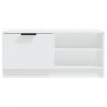 Szafka pod TV, biała, 80x35x36,5 cm, materiał drewnopochodny
