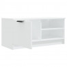 Szafka pod TV, biała, 80x35x36,5 cm, materiał drewnopochodny