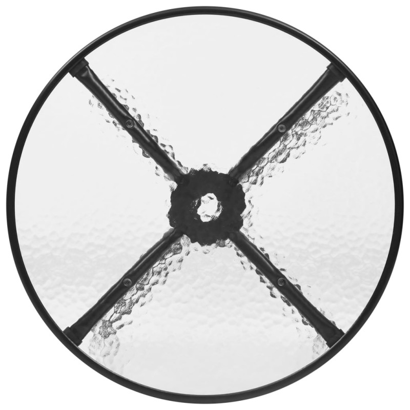 5-częściowy zestaw mebli ogrodowych, czarny