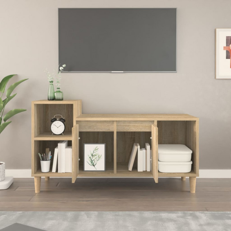Szafka pod telewizor, dąb sonoma, 100x35x55 cm